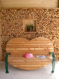 Bei uns wird mit Holz geheizt