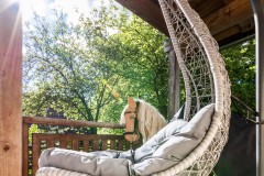 Die Ferienhäuser 90 qm bieten viel Holz aus dem eigenen Wald