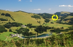 Lage der Holzmeisterhütte auf der Teichalm-Sommeralm