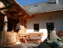 Terrasse Almhütte 55 qm