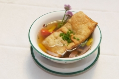 Zsammglegte Knödelsuppe beim Almenland-Wirt