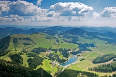 Blick auf die Teichalm Sommeralm